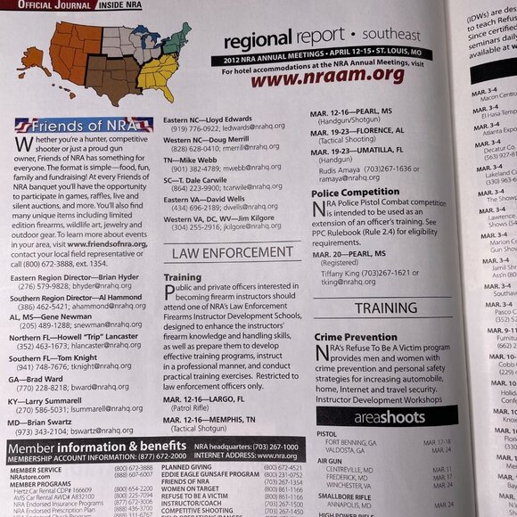 American Rifleman NRA Magazine March 2012 u  Vol 160 No 3 National Rifle Associa - Picture 10 of 10